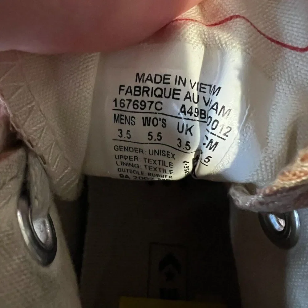 Womens Converse CT 70 Scripted Signature Rose Gold Sneakers Shoes Size 5.5W 3.5M